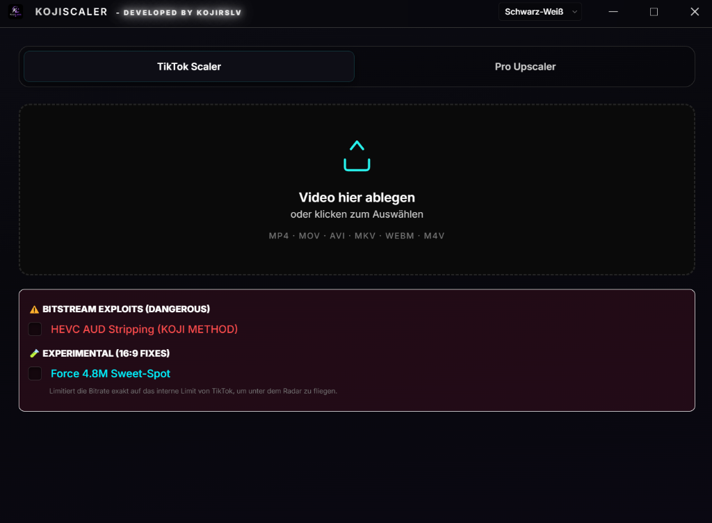 Upload Method Settings